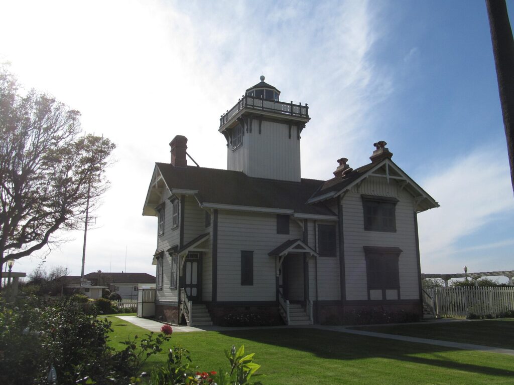 Point Fermin Lighthouse on the bluffs in San Pedro